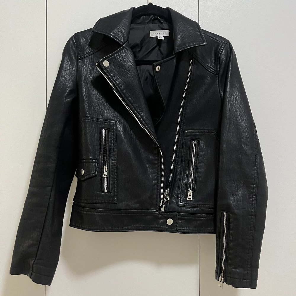 Topshop Moto Jacket | Sz 4 | Black